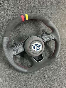 Volante de Fibra de Carbono para Automóvil <span class=keywords><strong>Audi</strong></span> RS3 S3 A3 A4 B9 RS6 RS7 S4 A3 8V Q7 Q5 A6 - Product Image 4