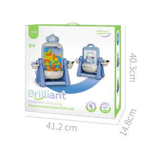Nouvel ensemble tendance 2-en-1 : Tableau d'écriture et de dessin double face en plastique, jouets éducatifs pour enfants - Product Image 6