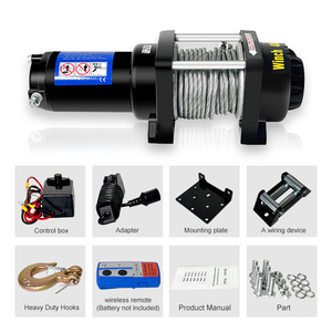 Tời thủy lực cho nhiệm vụ nặng nề kéo 12000lbs công suất với động cơ bmr80 & 36:1 tỷ lệ bánh răng 10mm cáp thép - Product Image 6