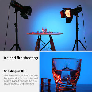 MIAOTU Kit de filtres pour flash de studio <span class=keywords><strong>7</strong></span> pouces, comprenant une plaque de protection lumineuse en fer forgé à quatre feuilles avec film coloré et grille nid d'abeille, et un ensemble de 4 gels de couleur - Product Image 5