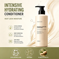 Kit de Soins Capillaires Anti-Chaleur Marque Blanche : Shampoing, Après-Shampoing, Masque Capillaire, Huile Réparatrice et Spray Thermoprotecteur à Base de Peptides Acides (OEM)