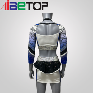 Uniformes personalizados de porristas Cheer Crop Top y conjuntos de faldas Sexy Girls Cheer Uniform para competición - Product Image 3