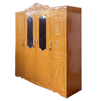 Meubles de rangement en acier pour vêtements, design moderne, pas cher, armoire à quatre portes, casier en métal