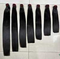 14A Grado Vietnamita SDD Hueso Recto Paquetes de cabello virgen crudo Extensiones de cabello humano dibujado Doble