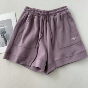 Nouveaux shorts de sport décontractés pour femmes à taille haute, amincissants, avec cordon de serrage, coupe ample et <span class=keywords><strong>large</strong></span>, style A - Product Image 6