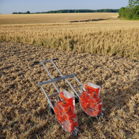 Semoir manuel multifonction à 2 rangs, semoir manuel à 6 buses pour maïs, cacahuète, tournesol, maïs et blé à bon prix, nouveauté