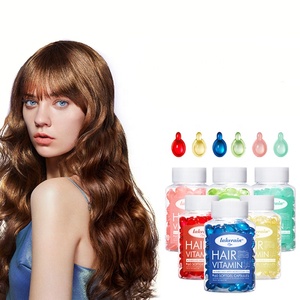 Lakerain Vitamina per Capelli Cura 7 Giorni Riparazione e Nutrimento 60 Capsule Morbide Rosse Gialle Blu Scuro Verde Rosa Ciano - Product Image 1