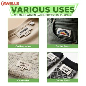 Etiquetas Tejidas de Poliéster Personalizadas para Marcas de Ropa con Logotipo e Instrucciones de Cuidado, Etiquetas Lavables de 3 Pulgadas de Alto para Prendas - Product Image 3