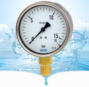 مقياس ضغط أنبوبي طراز 212.20 من سبائك النحاس مع غلاف من الفولاذ المقاوم للصدأ، NS 100 و160 - Product Image 2