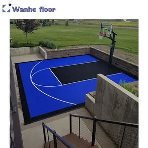 Plastik Lapangan Basket dan Lapangan Bulu Tangkis Lantai Pembuatan Lantai Plastik Mat