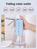 Pompe à eau électrique portable alimentée par USB avec boîtier en plastique pour utilisation en camping-car, conçue pour l'eau en bouteille.