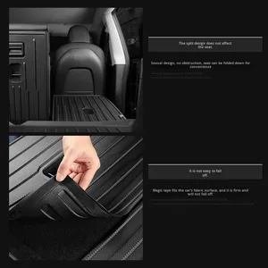 Coussin de dossier de siège spécial pour <span class=keywords><strong>Tesla</strong></span> Model 3/Y, tapis de coffre avant et arrière en TPE, pièces de modification intérieure - Product Image 2