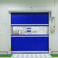 Porte de garage électrique à enroulement anti-poussière Passage rapide Rideau souple Ascenseur de fret Levage automatique Matériel PVC