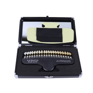 Guía de colores dentales con espejo de 20 colores para blanqueamiento dental, herramienta de comparación de colores de carillas antes y después - Product Image 1