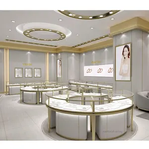 Ultima gioielleria Interior Design del bancone del negozio di gioielli Design vetrina espositiva su misura per gioielli