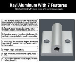 Connecteurs de fixation de panneaux profilés en aluminium Fixation acrylique Supports d'angle droit - Product Image 3