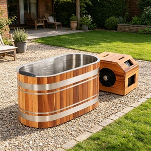 Enfriador de Agua para Baños de Hielo Ecológico y Moderno de Bajo <span class=keywords><strong>Precio</strong></span> en Stock en EE. UU. con Filtro y Ozono para Piscinas Frías y Relajación - Product Image 1