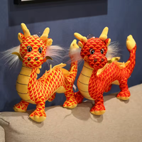 Peluche rembourrée du fabricant nouvellement conçu style chinois doux dragon peluche rempli anime jouets en peluche cadeau pour enfants