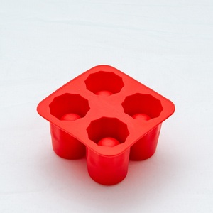 4 Khoang Cup Hình Silicone <span class=keywords><strong>Ice</strong></span> Cube Khuôn - Product Image 6