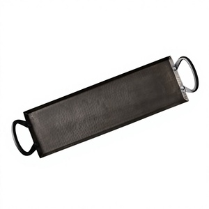 Plateau de service rectangulaire élégant et écologique en aluminium pour snacks et fruits secs, qualité commerciale, compatible lave-vaisselle, prix de gros - Product Image 1