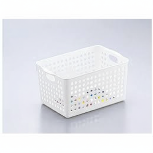 Cesto di stoccaggio profondo bianco Inomata - Product Image 1