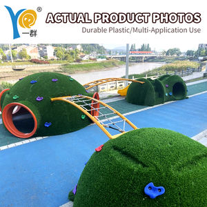 Équipements de jeux d'extérieur |   Colline artificielle avec toboggan tunnel, grimpe et marchepieds pour enfants de 3 à 12 ans |   Certifié CE - Product Image 2