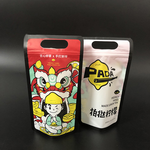 Tùy chỉnh rõ ràng dây kéo uống túi mới trong suốt nắp kéo uống Pouch rơm lỗ nhựa uống rỗng Túi Nước Trái Cây - Product Image 6