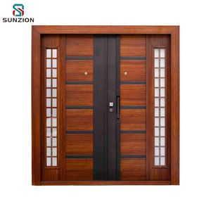 <span class=keywords><strong>Porte</strong></span> de sécurité SUNZION pour <span class=keywords><strong>entrée</strong></span> de maison, <span class=keywords><strong>porte</strong></span> double en acier métallique, anti-effraction, <span class=keywords><strong>porte</strong></span> extérieure pour villa, jardin, design moderne, garantie 2 ans - Product Image 2