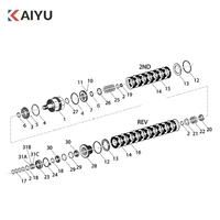 Composant d'embrayage de seconde vitesse inversée 130202000074B022 pour transmission Dana, pièces détachées pour chargeuse sur pneus SANY SYL956H5