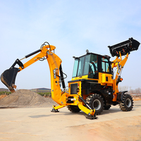 Chargeuse-pelleteuse compacte sur roues, usine chinoise TBL45-16, chargeuse frontale, mini-excavatrice