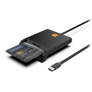 Lecteur de carte intelligent USB-C directement de l'usine pour mobile, ordinateur portable, <span class=keywords><strong>Macbook</strong></span>, ordinateur de bureau - Product Image 1