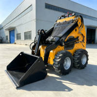 Chine fullwin mini tracteur sur chenilles pelle avant mini support sur dérapage chargeur sur roue directrice avec moteur approuvé epa