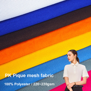 Chất Lượng Cao Bền Vững Chịu Mài Mòn 100% Polyester Duy Nhất Bên <span class=keywords><strong>Pk</strong></span> Pique Lưới Vải Cho Quần Short Thể Thao Polo Áo Sơ Mi Mũ - Product Image 1