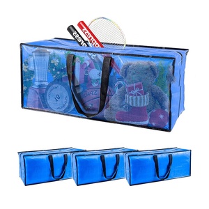 Sacs de rangement <span class=keywords><strong>écologique</strong></span>s pliables sur mesure, réutilisables, extra grands, en PP tissé, pour déménagement - Product Image 5