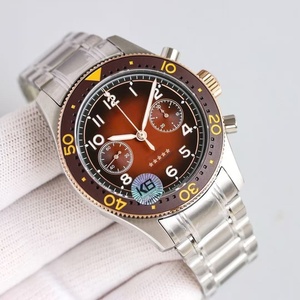 Fashionable Luxurious Waterproof <b>Men's</b> <b>Watch</b>-Business Sports High Quality Orange and <b>Black</b> Dial - Product Image 2