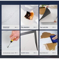 Dalles de sol en vinyle modernes et durables avec design graphique pour usage commercial en intérieur - Revêtement de sol en PVC de haute qualité