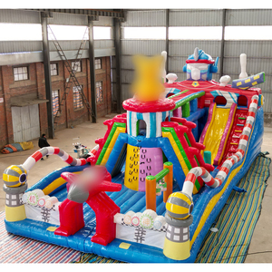 Château <span class=keywords><strong>gonflable</strong></span> avec toboggan Inflatables de parc de rebond intérieur sautant des videurs gonflables pour les enfants - Product Image 2