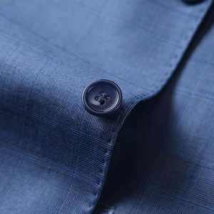 Completo Slim Fit Traspirante Taglia Grande, Blazer Classico Blu Set 3 Pezzi per Matrimonio Formale con Risvolto a Punta per Affari e Cerimonie - Product Image 3