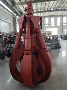 Grappin rotatif hydraulique pour déchiquetage d'ocassions automobiles et recyclage de ferraille, attache pour excavatrice de chantier de déchets - Product Image 5