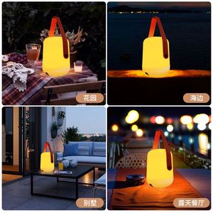 Lampes solaires électriques LED RGB portables, blanc chaud, lampes de randonnée avec indice de protection IP65, corps en plastique pour le camping en plein air - Product Image 5