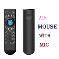 G21 Voice Air Mouse Souris universelle rétroéclairée Fly Air avec gyroscope IR Learning Clavier sans fil 2.4G 25 touches à distance G21 Pro Q7