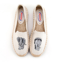 Soludos Espadrilles grises à plateforme personnalisées décontractées Chaussures plates pour femmes Type de fermeture Sandales de saison d'été