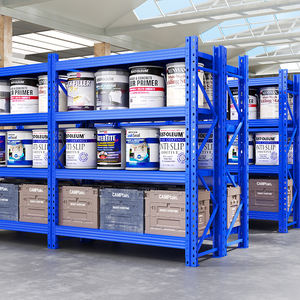 4 שכבה מתכתית מחסן עבור מדפי אחסון המוסך מדף עמיד מדף אחסון מתכת עמיד - Product Image 4