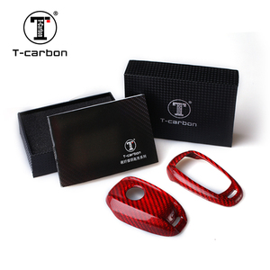 Étui à clés de voiture en fibre de carbone T-carbon Fit <span class=keywords><strong>Romeo</strong></span> Key Cover Auto Interior Accessories Key Case Pièce décorée Ventes d'usine - Product Image 5