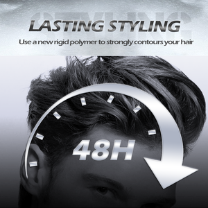 เจลจัดแต่งทรงผมสำหรับผู้ชาย,เจลทำความสะอาดเข้มข้นสำหรับผม48ชั่วโมงมีความยืดหยุ่นถือได้ดูคลาสสิกไม่มีเกล็ดแห้งหรือสารตกค้าง - Product Image 5