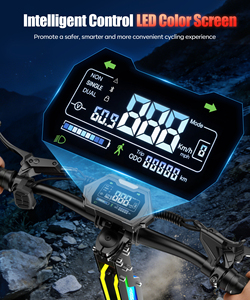 Scooter Eléctrico de 12 Pulgadas con Doble Motor 3000W*2, 60V 23Ah, 75KM/H, Carga de 120KG, Marco de Aluminio, Frenos Hidráulicos Dobles, IPX5, Stock en la UE - Product Image 4