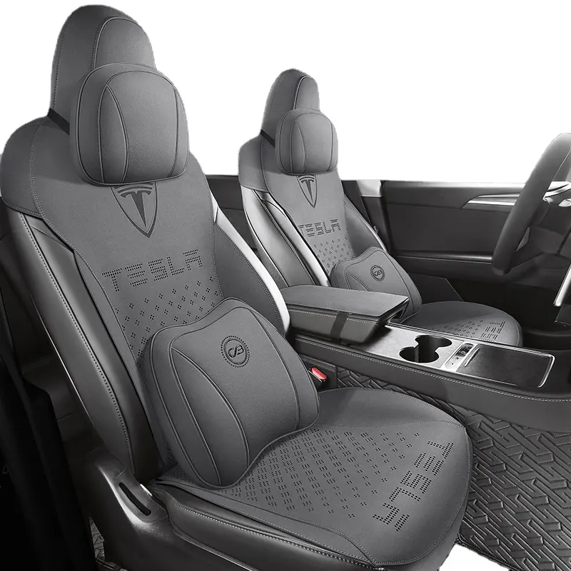 हवादार थर्मल का ब्यौरा कार सामान टेस्ला मॉडल वाई के लिए आंतरिक सजावट कार सीट कवर