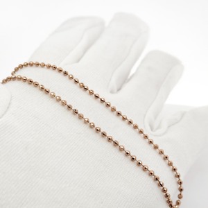 <b>Mirror</b> Ball <b>Chain</b> 18K Solid Gold Luxury Sparkle Jewelry Unisex Daily Wear Elegant - Product Image 4