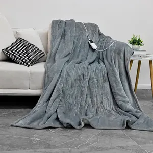 Мягкое Фланелевое нагревательное одеяло 60 "x 70", машинное моемое электрическое одеяло с подогревом