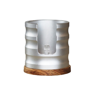 Supporto portafiltro per caffè con Base in legno supporto per Tamper per <span class=keywords><strong>Espresso</strong></span> regolabile manuale in lega di alluminio - Product Image 2